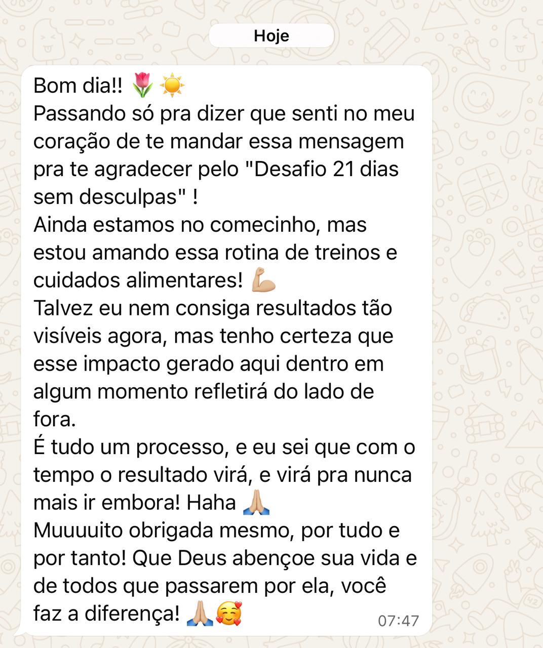 Depoimento de sócia que mudou de vida com o método (8)