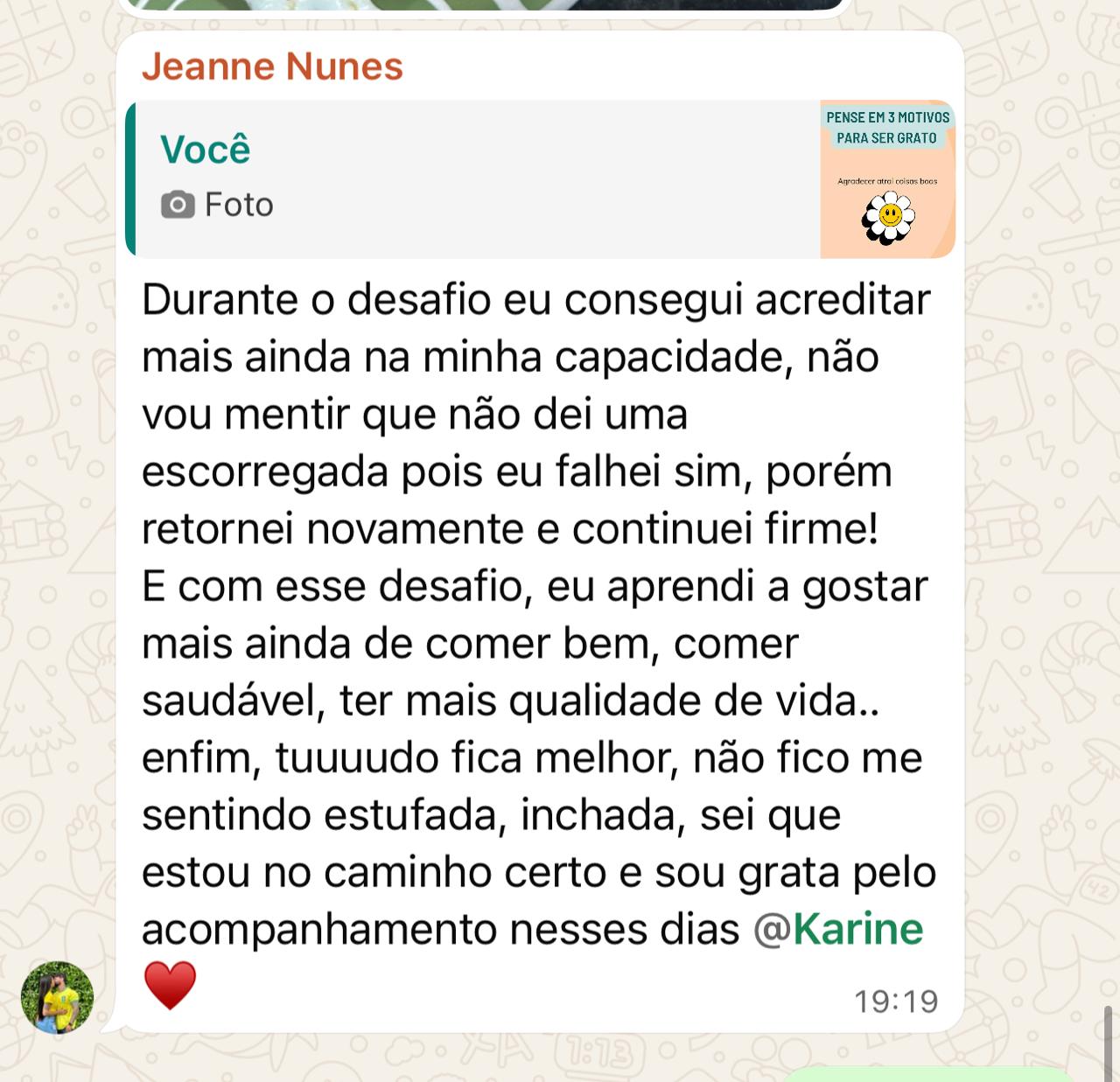 Depoimento de sócia que mudou de vida com o método (9)